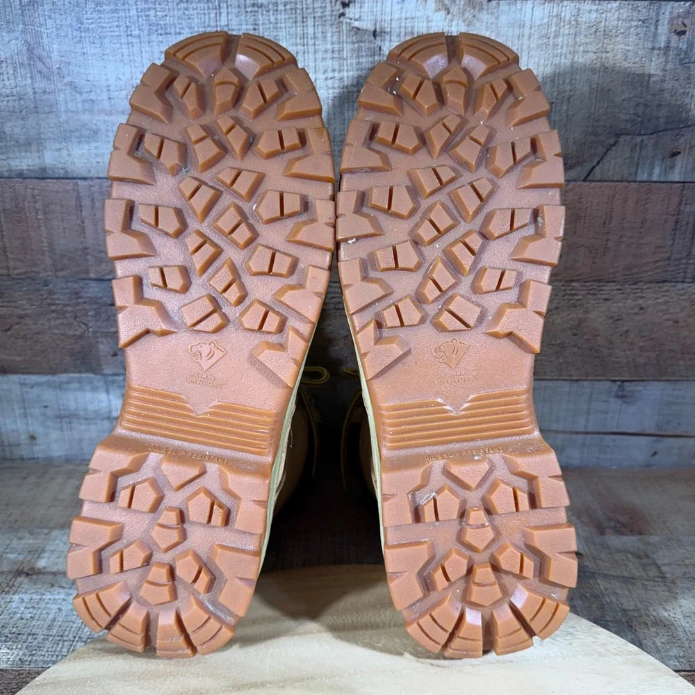 Herman Survivors Boots Mens 13 Wide Tan Work Steel Toe ASTM F2413-18 Oil Slip